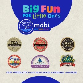 MÖBI Gumlii Sensory Teething Toy For Infants Bpa Free Easy Grip Rattle For 0 To 6 ...