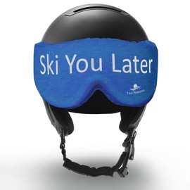 Two Horizons Ski Helmet Visor Protection | Visor Protection for Ski Helmets with Visor | Protects Against Scratches | Microfibre Visor Cleaning Cloth | Style with Smile | Ski Helmet Visor Cover |