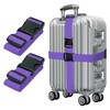 Purple Suitcase Strap 195 cm Luggage Strap Long Suitcase Luggage