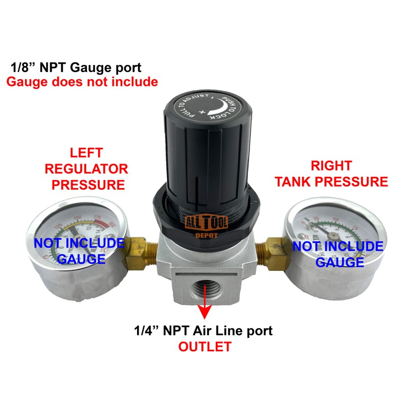 All Tool Depot Universal Air Regulator SPECIAL DESIGN for check