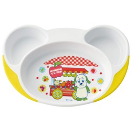 Skater WP7 Children's Plate, Easy to Scoop, Children's Tableware, Baby Lunch Plate, Inai Nai Naga, 9.9 x 6.2 x 1.4 inches (22.7 x 15.7 x 3.6 cm)