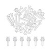 sourcing map 20Pcs M3x15mm PC Clear Cross-recessed Countersunk Screws and