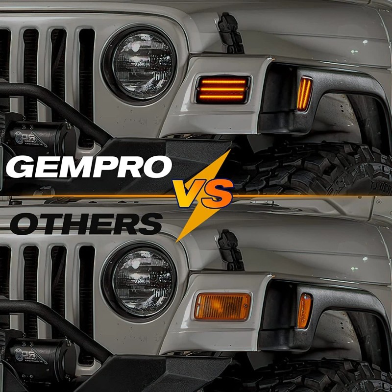 MAG For 97-06 Jeep Wrangler TJ LED Dynamic Front Side