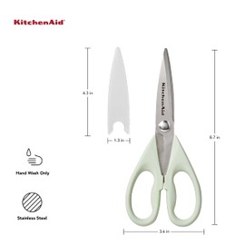 KitchenAid All Purpose Shears with Protective Sheath, 8.72-Inch, Pistachio