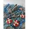 R&M Ocean Animal Shark Cookie Cutter 4.5" Grey.