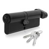 XFORT Matt Black Euro Cylinder Lock 50/40T (90mm), Door Barrel