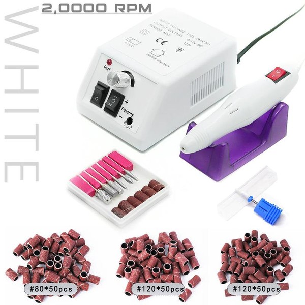 20000RPM Nail Set Drill Machine Electric Manicure Milling Cutter Kit