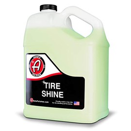 Adam's Tire Shine Gallon - Spray Tire Dressing W/ SiO2 For Non Greasy Car Detailing | Use W/Tire Applicator After Tire Cleaner & Wheel Cleaner | Gives A Ceramic Coating Car Wax Like Tire Protection