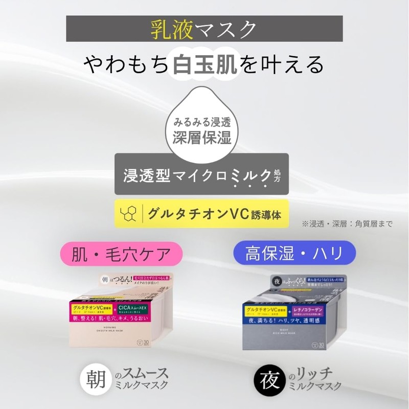 Skin Beauty Night Rich Milk Masks Large Capacity 30 Sheets