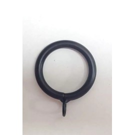 Unbranded 1-1/2" BLACK IRON drapery curtain drape ring with eyelet - SOLD PER PIECE