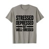 Anxiety Awareness Depression Therapy T-Shirt, gray