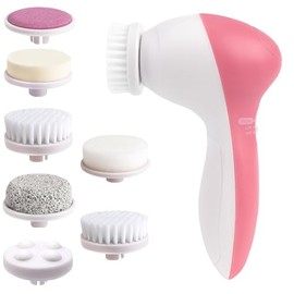 YL TRD Cepillo de limpieza facial 7 en 1, cepillo de limpieza facial giratorio de 360 °, cepillo de limpieza facial de 7 funciones diferentes, limpiez