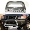 MOTORHOT Stainless Steel Front Bumper Bull Bar Grille Guard Compatible