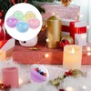 ABOOFAN 50pcs Fillable Capsules Ball Bauble Sphere 50mm Round Capsules