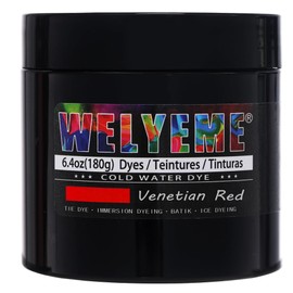 WELYEME Cold Water Dye Red, Tie Dye Powder, Fabric Dye Powder for Clothes