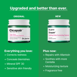 Dr.Jart+ Cicapair Soothing Color Correcting Treatment SPF 30 with Centella Asiatica Extracts | cc cream | Rosacea Treatment | Korean Skin Care, 1.85 Fl Oz