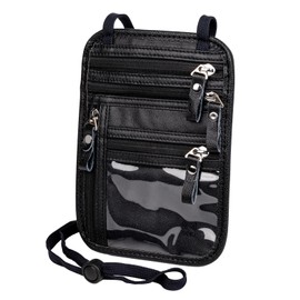 Ariscobull - Neck Wallet - Rfid Wallet Women - passport holder for travel - Travel Wallet Passport Holder For Travel Women - 10.3x6.8inch (Black)