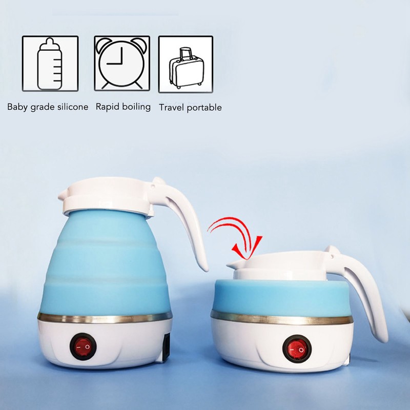 Portable Foldable Electric Kettle Travel Foldable Electric Kettle Collapsible Water