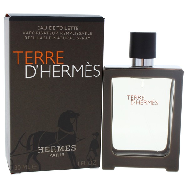 Hermes Terre Eau de Toilette Spray for Men, 1 Ounce