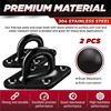 [Upgraded] 1700 lb Capacity 2PCS M10 Stainless Steel Pad Eye