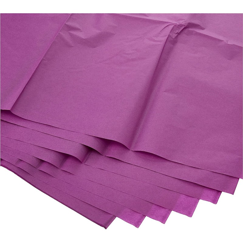 Carta velina per decoupage 28 fogli 50x70 cm Viola