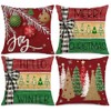 Christmas Decorations Pillow Covers 18x18 Set of 4 Merry Christmas