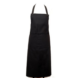 Full Apron With Pocket Professional Chefs Waiters Black by IIOOII