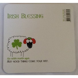 Fun Irish Coaster With An Irish Blessing, Ideal For St Patrick's Day, Dublin Map