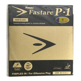 Nittaku NR-8719 Fastark P-1 Soft Rubber Backing for Table Tennis, Tension Type, Black, Medium