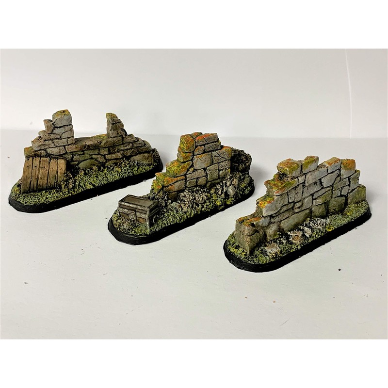 LegendGames Medium Ruined Walls scatter terrain x3