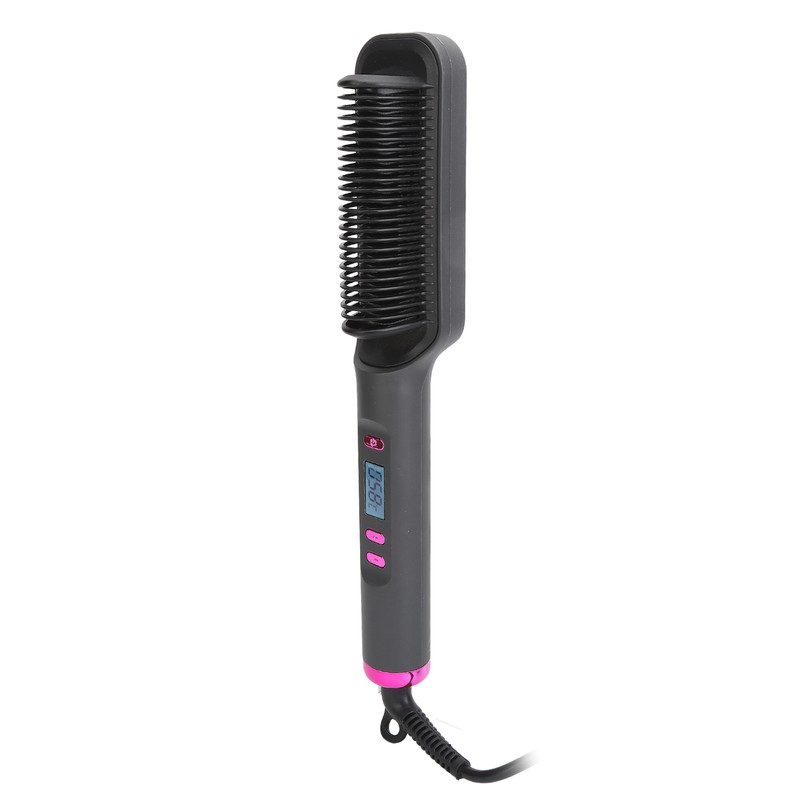 Hair Straightener Brush 3D Teeth Multi Temp Modes PTC Uniform