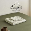 Lanqinglv Bed Linen 135 x 200 cm Green Leaves Flowers