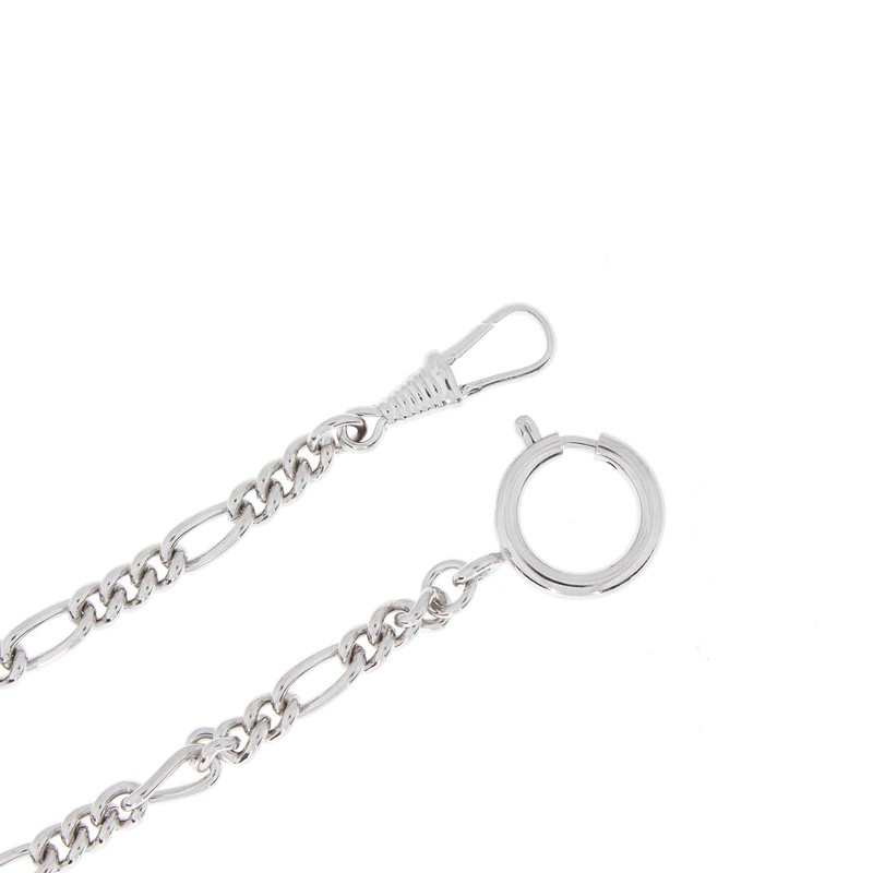 Jean Jacot Pocket Watch Chain - Figaro Curb Round -