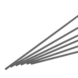 MECCANIXITY Carbon Fiber Rod, 2.5mm x 150mm Carbon Rod Bar for RC Airplane DIY Craft Kite Wing Tube Quadcopter Arm Repair Pack of 10