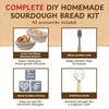 Complete Sourdough Bread Starter Kit, Glass Sourdough Starter Kit &
