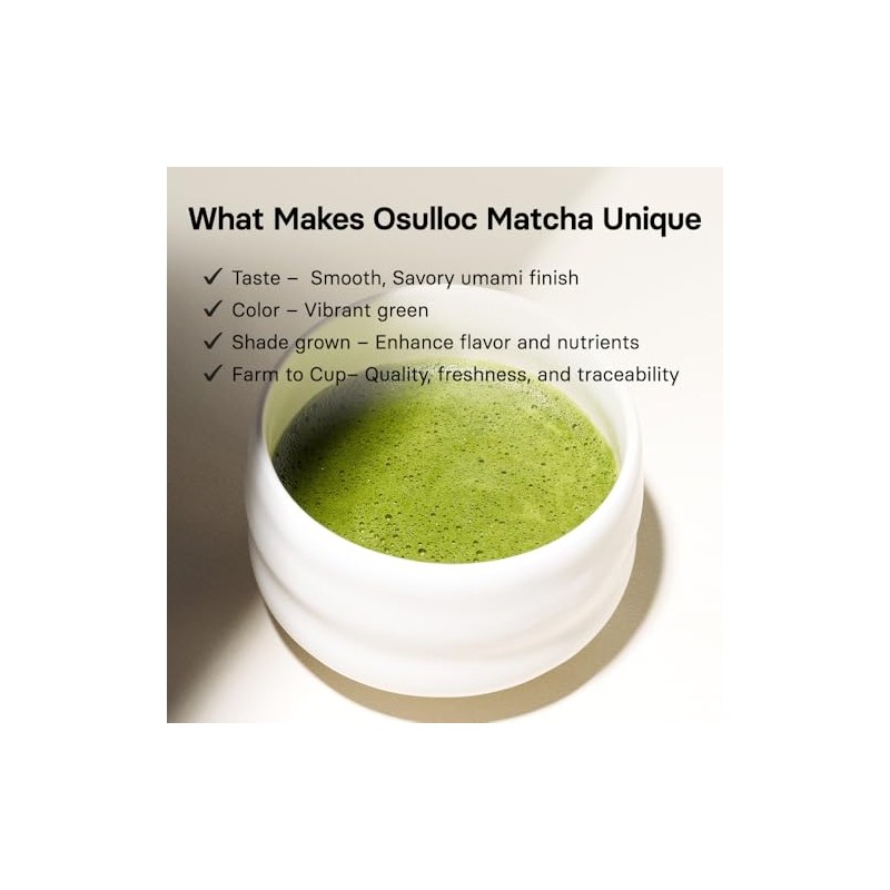 Osulloc Polvo de matcha premium OSULLOC (sin azúcar), té verde