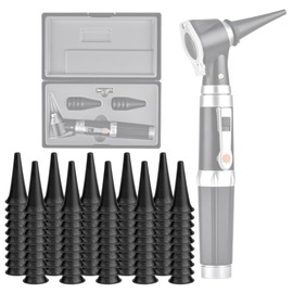 Jiusion Original 100 Pack 4mm Otoscope Speculum Tips for Jiusion 3X Otoscope or Same Style Otoscope, Disposabe Speculum Otoscope Caps Accessory 100cs in Total