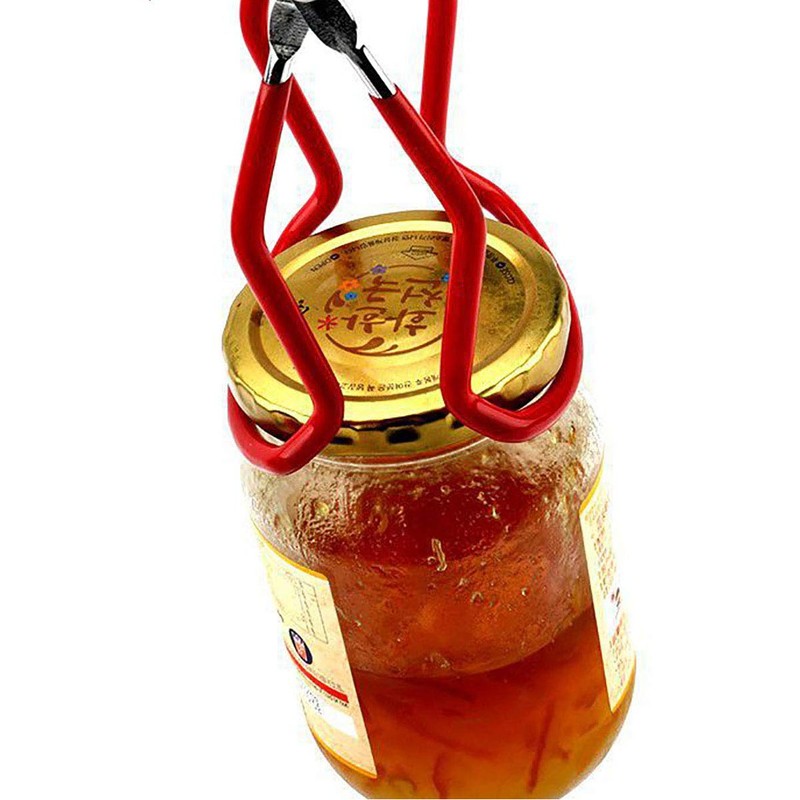 Elevador de tarros de conserva con mango antideslizante, pinza para
