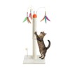 YARUOMY Cat Scratching Post ，33.4" Sisal Rope Cat Scratcher Tall