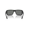 Native Eyewear Men's Badlands Rectangular Sunglasses, Matte Black/Grey Polarized, 58