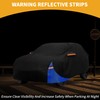 Partuto All-Weather Waterproof Car Cover - UV-Resistant Outdoor Full Exterior