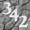 Hy-Ko Products 30303 Plastic House Number 3 (Three), 6" High,