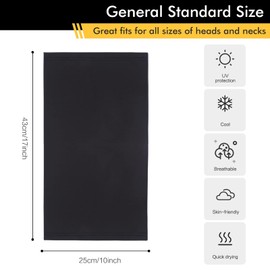 SUNLAND 6 Pack Outdoor Neck Gaiter Bandana UV Dust Protection Face Covering Elastic Face Scarf Balaclava for Bike Hiking