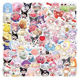 120 Pieces Cartoon Vinyl Stickers for Water Bottles, Laptop, Computer, Skateboard, Cute Sticker Gift for Kids, Teens, Waterproof