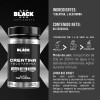 Black Creatina + Glutamina 1 Kg 50 Servicios Sin Sabor