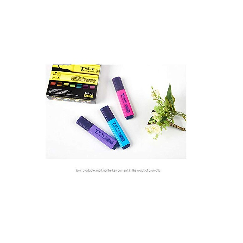Pack of 8 Original Pastel Highlighters, Colourful, Highlighters, Bright Colours