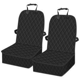 Femuar 2 Packs Car Front Seat Cover for Dogs, Waterproof Pet Car Seat Protector, Nonslip Scratch-Proof Dog Seat Cover for Cars, Trucks & SUVs