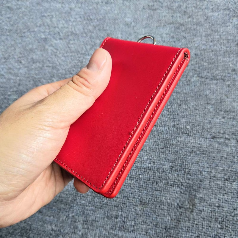 Hibate Genuine Leather Oyster Card Holder Bus Travel Pass Holders