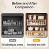 Hanging Under Shelf Storage Basket, Adjustable Width Under Cabinet Add-on