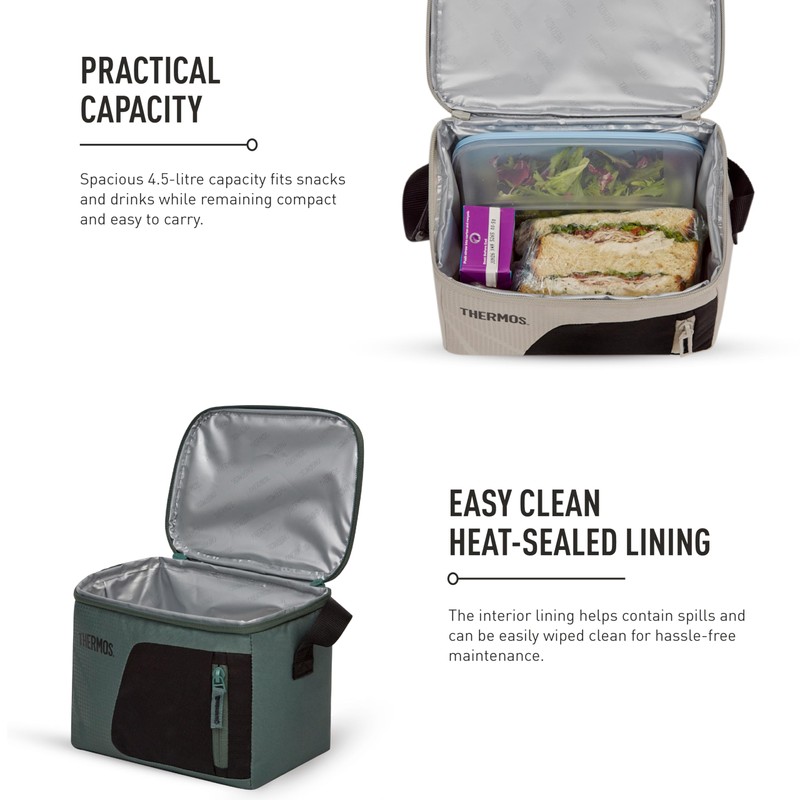Thermos Radiance 4.5L Insulated Lunch Bag Rock Cap Green –